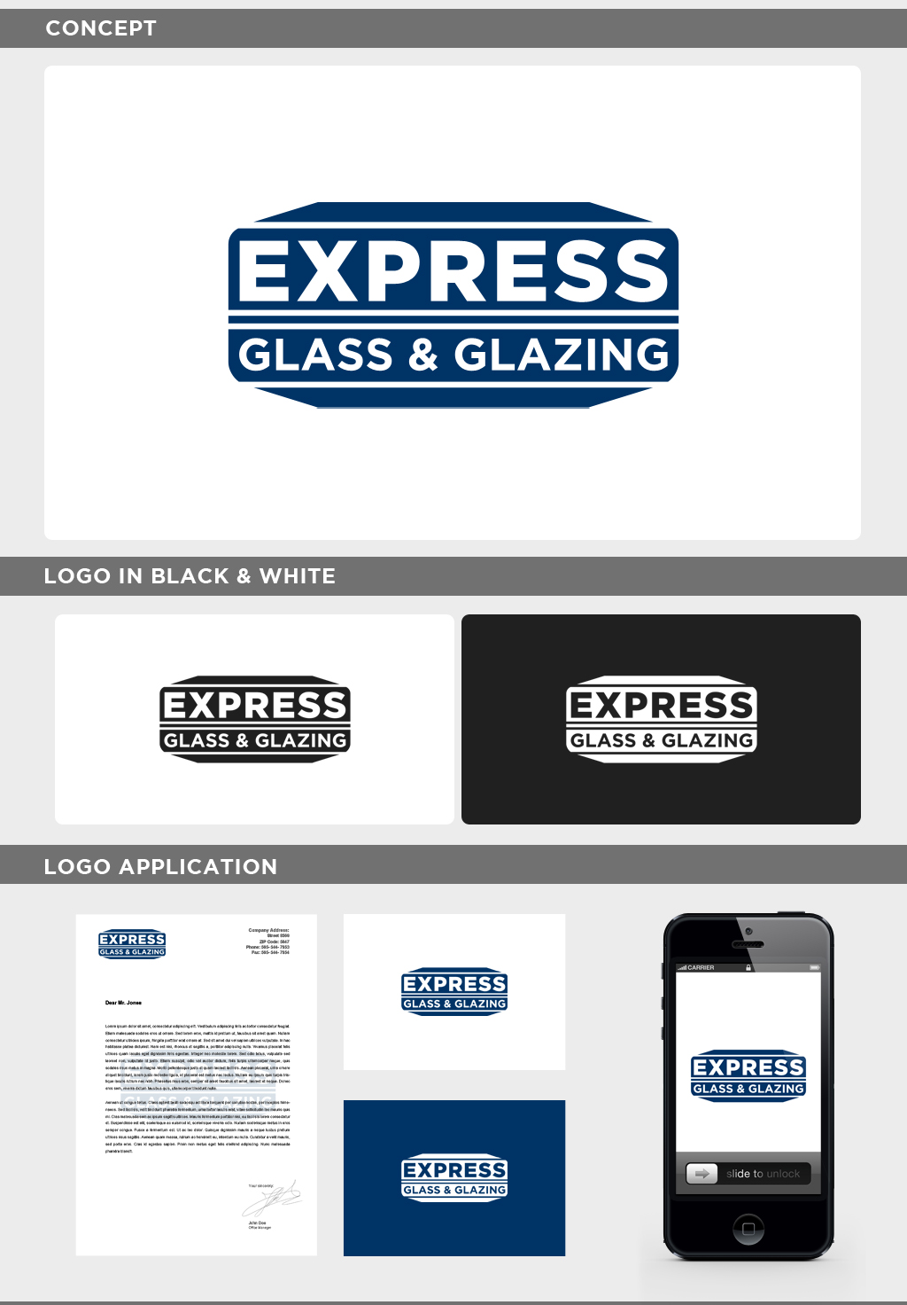 Logo Design by JohnM. for Express Glass & Glazing Pty Ltd | Design #2515923