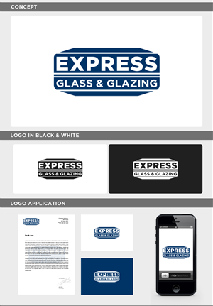 Logo Design by JohnM. for Express Glass & Glazing Pty Ltd | Design: #2515923