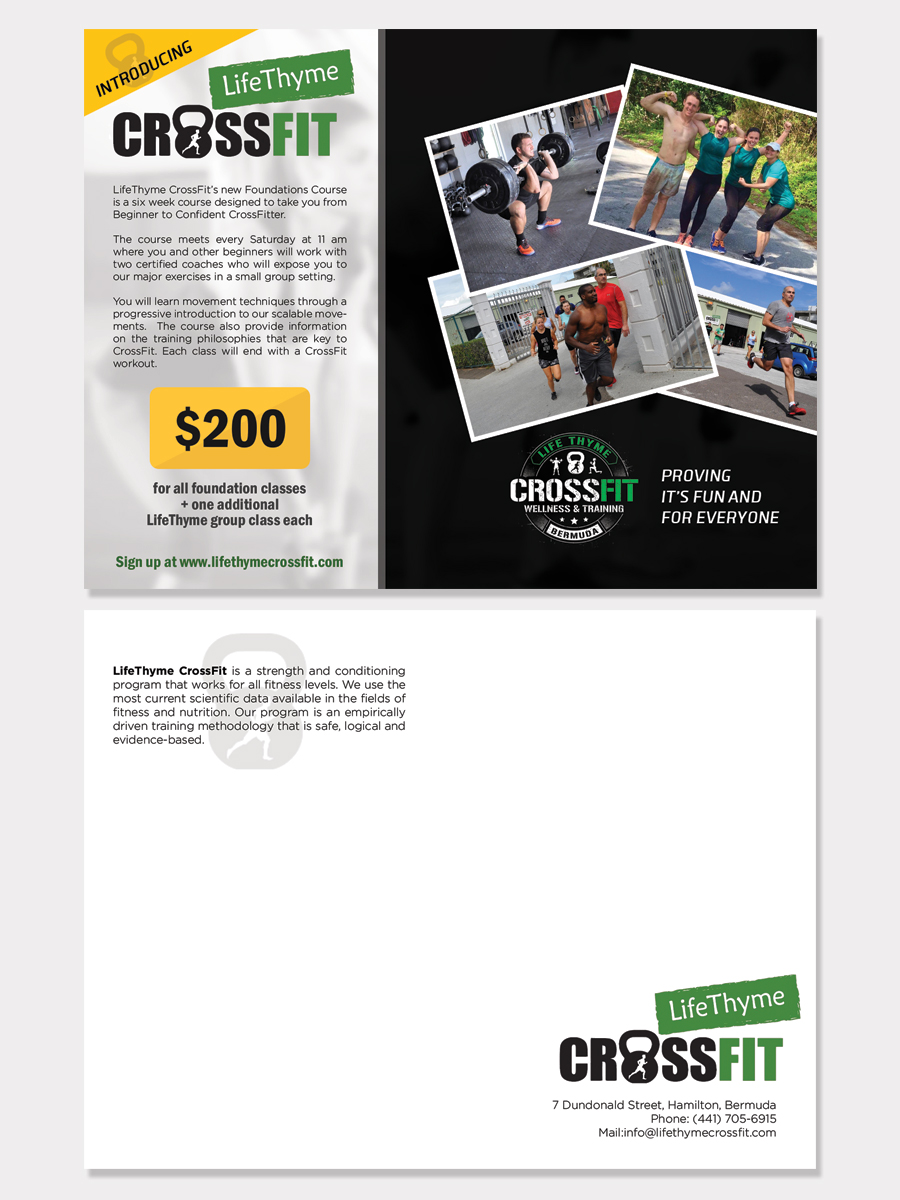 Flyer Design by LeonFX for LifeThyme CrossFit | Design #13665284