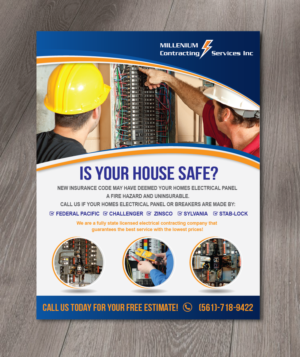 Diseño de Flyer por alex989 para Millennium Contracting Services, Inc | Diseño: #13639856