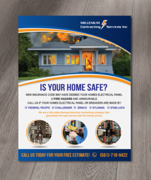 Diseño de Flyer por alex989 para Millennium Contracting Services, Inc | Diseño: #13640840