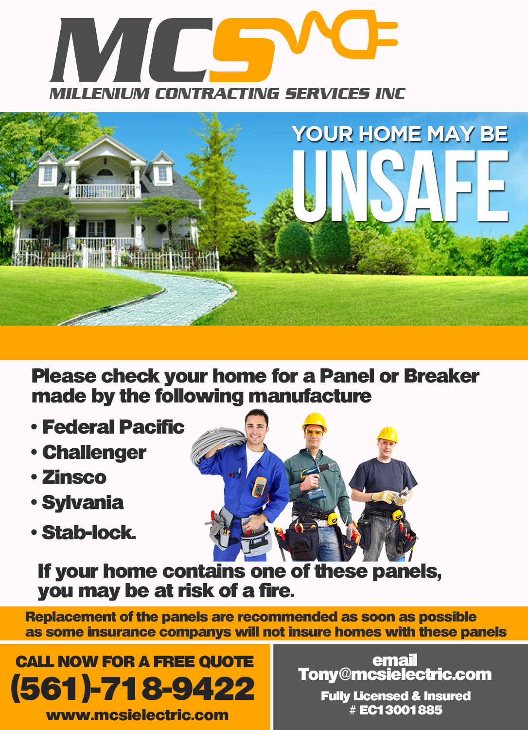 Flyer Design by bvgraphic1 for Millennium Contracting Services, Inc | Design #13670655