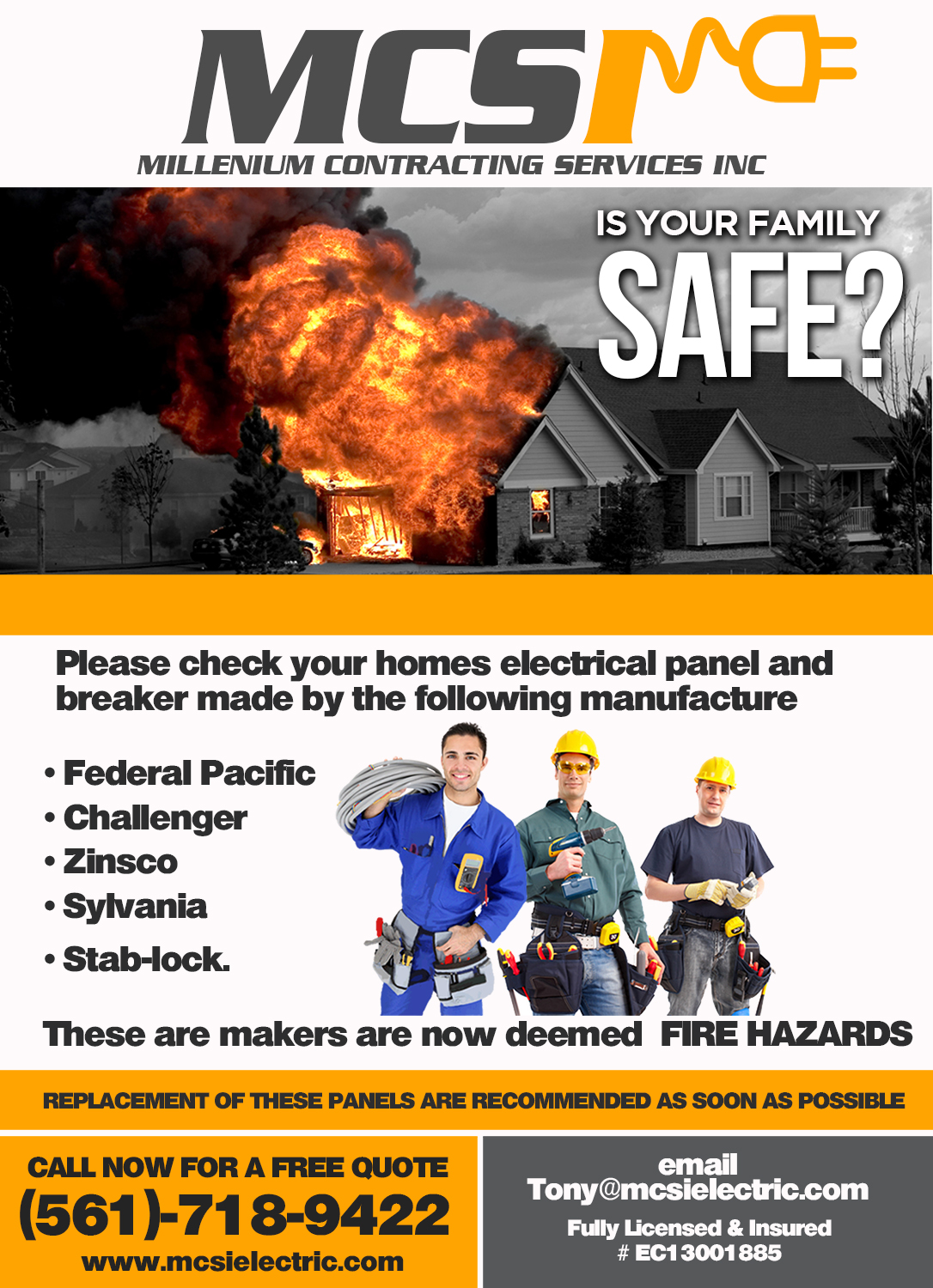 Flyer Design by bvgraphic1 for Millennium Contracting Services, Inc | Design #13680290