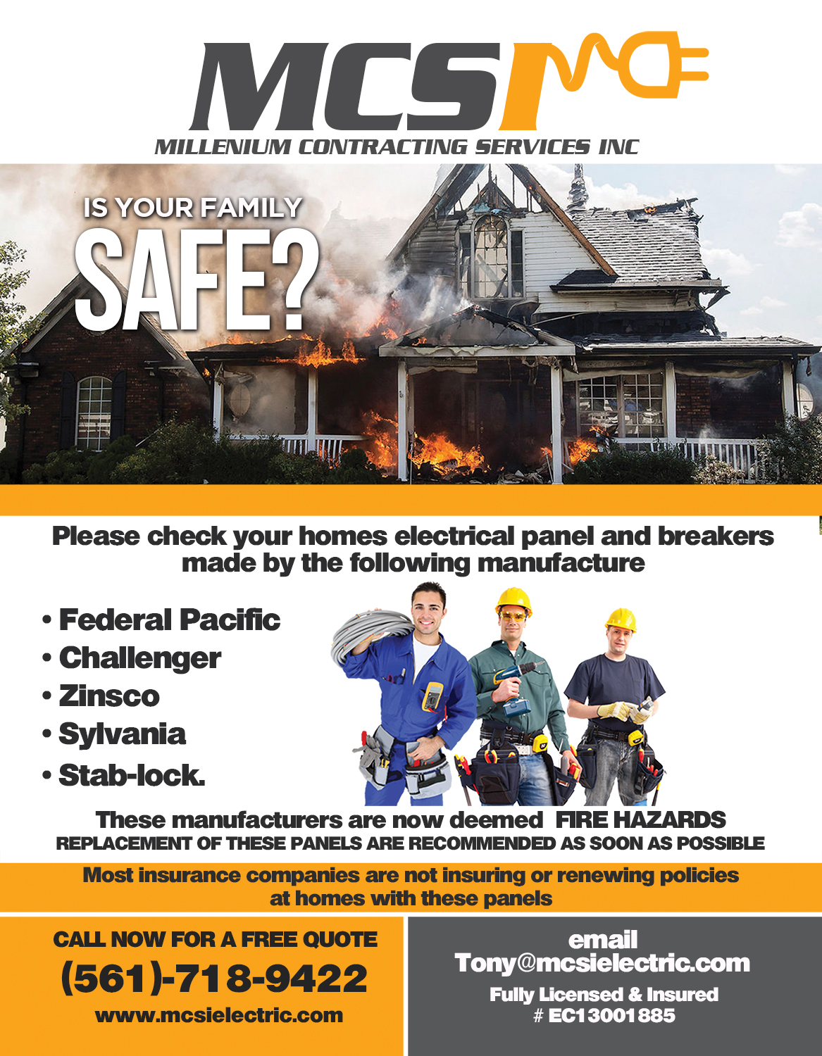 Flyer Design by bvgraphic1 for Millennium Contracting Services, Inc | Design #13741670