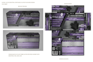 Industrial Disposable Glove Packaging Redesign | Diseño de Empaque por Chromax8