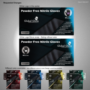 Industrial Disposable Glove Packaging Redesign | Packaging Design by T.mode