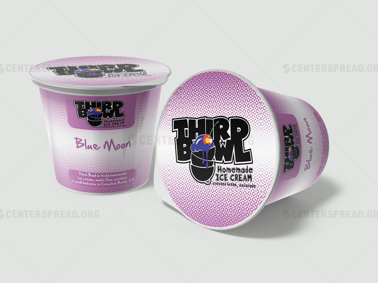 Diseño de Empaque por CENTERSPREAD para Third Bowl Homemade Ice Cream | Diseño #13747677