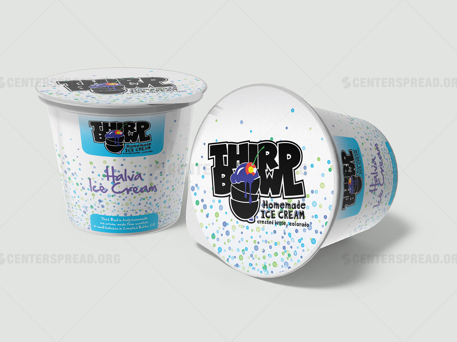 Diseño de Empaque por CENTERSPREAD para Third Bowl Homemade Ice Cream | Diseño #13747678