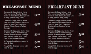 Menu Design by alex.ardelean for Big E'S Tasty Grille | Design: #13961753