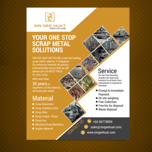Brochure Design by uk for Sin Gee Huat Recycling | Design: #14012331