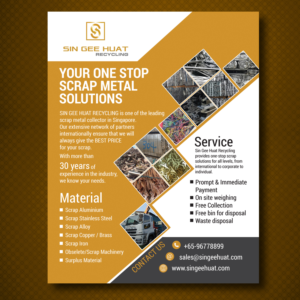 Brochure Design by uk for Sin Gee Huat Recycling | Design: #14050150