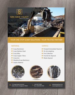 Brochure Design by alex989 for Sin Gee Huat Recycling | Design: #13634114