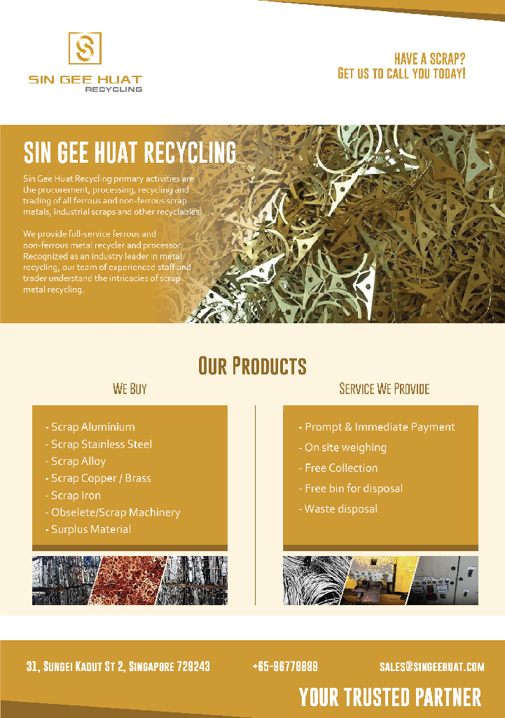 Brochure Design by katrinamirambel for Sin Gee Huat Recycling | Design #13745486