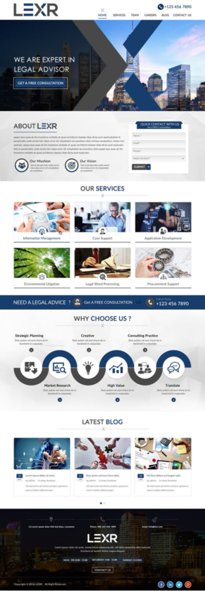 Web Design par harmi_199 pour LEXR AG | Design : #13690841