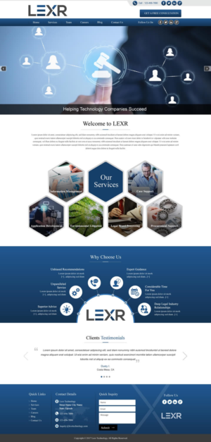 Web Design by HarmiDesigning for LEXR AG | Design: #13691316