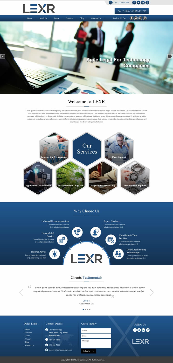 Web Design by HarmiDesigning for LEXR AG | Design #13691317