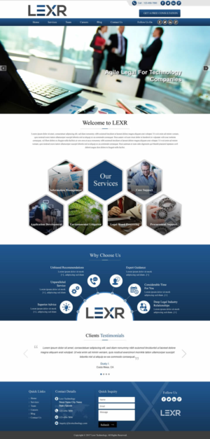Web Design by HarmiDesigning for LEXR AG | Design: #13691317