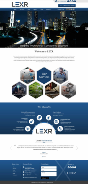 Web Design by HarmiDesigning for LEXR AG | Design: #13691318