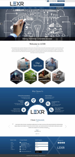 Web Design by HarmiDesigning for LEXR AG | Design: #13691319