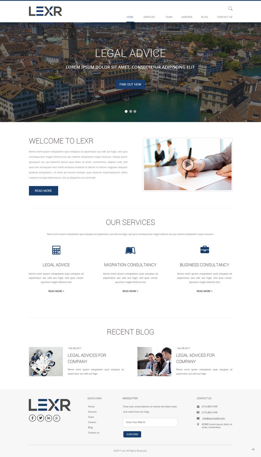 Web Design by pb for LEXR AG | Design #13653503
