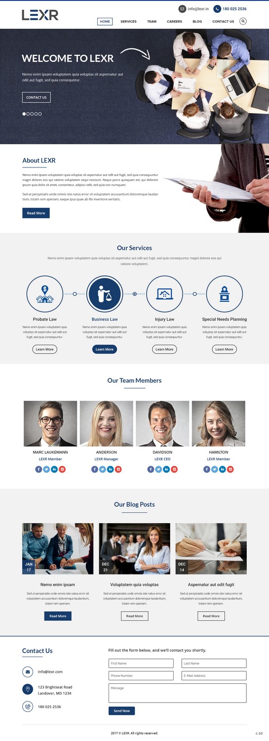 Web Design by pb for LEXR AG | Design #13653505