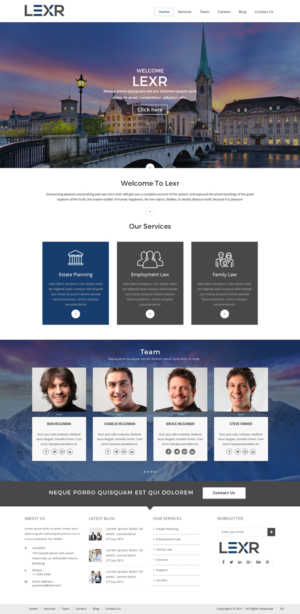 Web Design by pb for LEXR AG | Design: #13653506