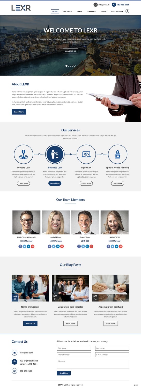 Web Design by pb for LEXR AG | Design #13653507