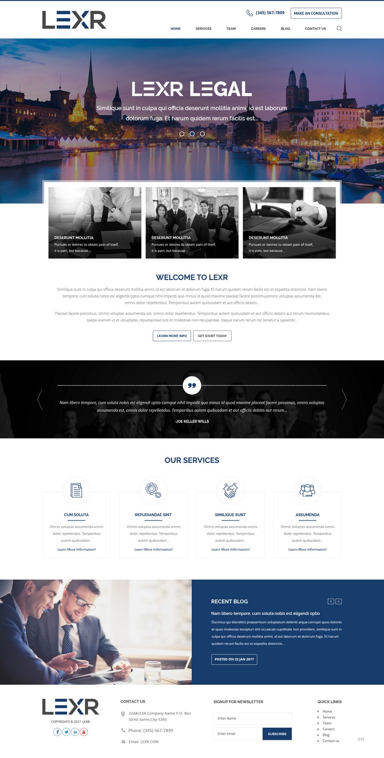 Web Design by pb for LEXR AG | Design #13653526