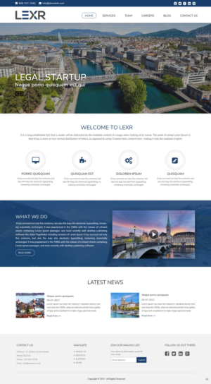 Web Design par pb pour LEXR AG | Design : #13653540