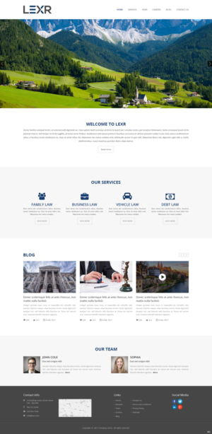 Web Design par pb pour LEXR AG | Design : #13840354