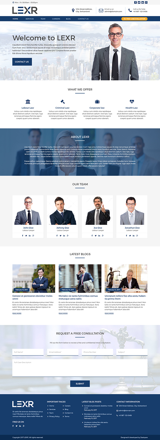 Web Design by anjanphukan for LEXR AG | Design #13753600