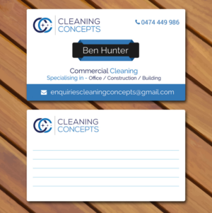 Business Card Design by supriyodas for Cleaning Concepts Pty Ltd | Design #13666676