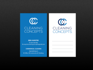 Visitenkarten-Design von Creations Box 2015 für Cleaning Concepts Pty Ltd | Design: #13654871
