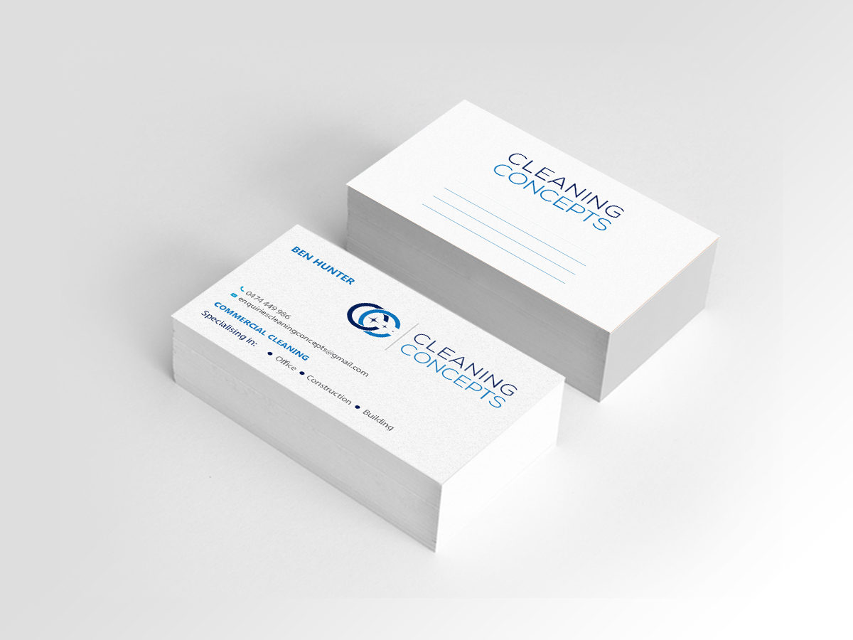 Visitenkarten-Design von Creations Box 2015 für Cleaning Concepts Pty Ltd | Design #13654874