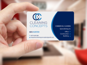 Business Card Design by Creations Box 2015 for Cleaning Concepts Pty Ltd | Design: #13654879