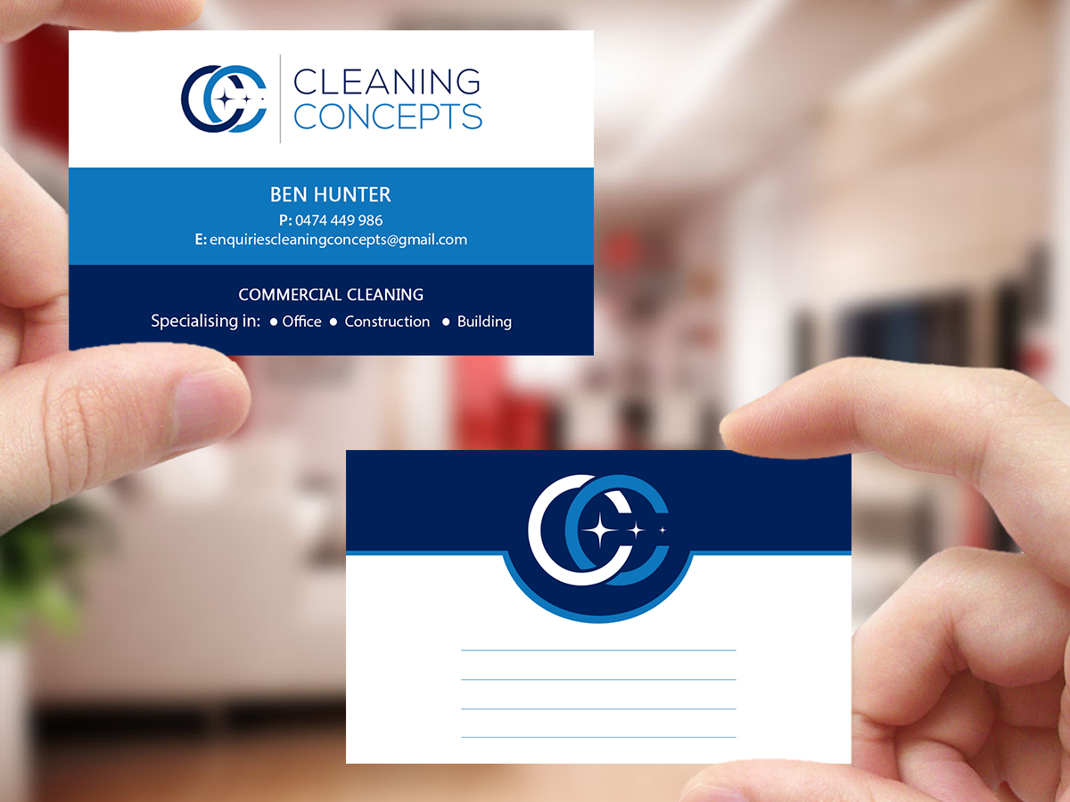 Visitenkarten-Design von Creations Box 2015 für Cleaning Concepts Pty Ltd | Design #13654883