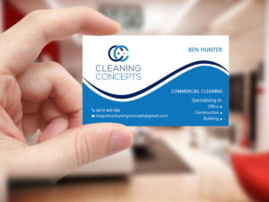 Business Card Design by Creations Box 2015 for Cleaning Concepts Pty Ltd | Design: #13654885
