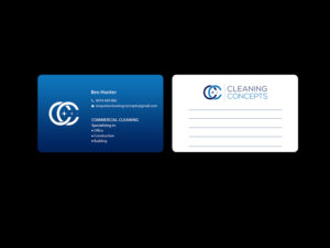 Business Card Design by Creations Box 2015 for Cleaning Concepts Pty Ltd | Design: #13654887