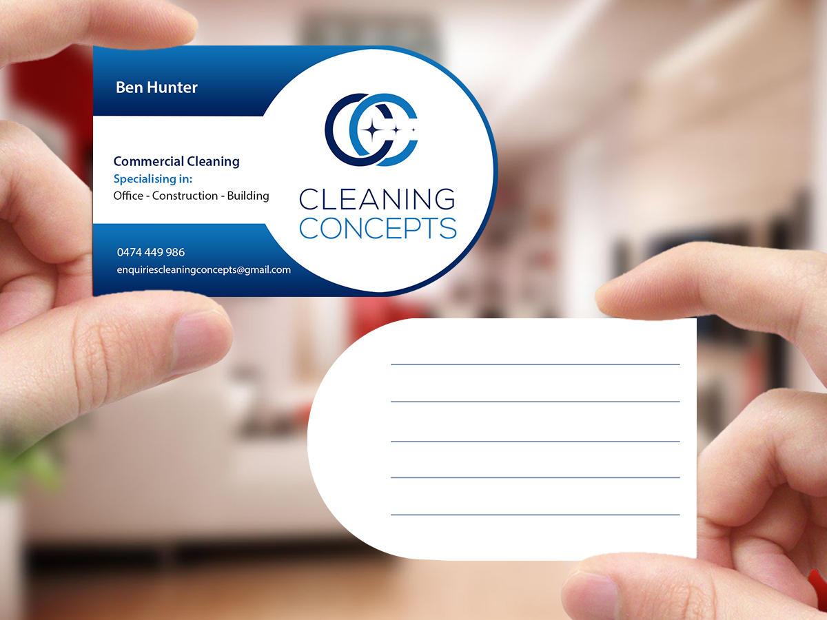 Business Card Design by Creations Box 2015 for Cleaning Concepts Pty Ltd | Design #13654894