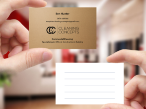 Business Card Design by Creations Box 2015 for Cleaning Concepts Pty Ltd | Design: #13654897