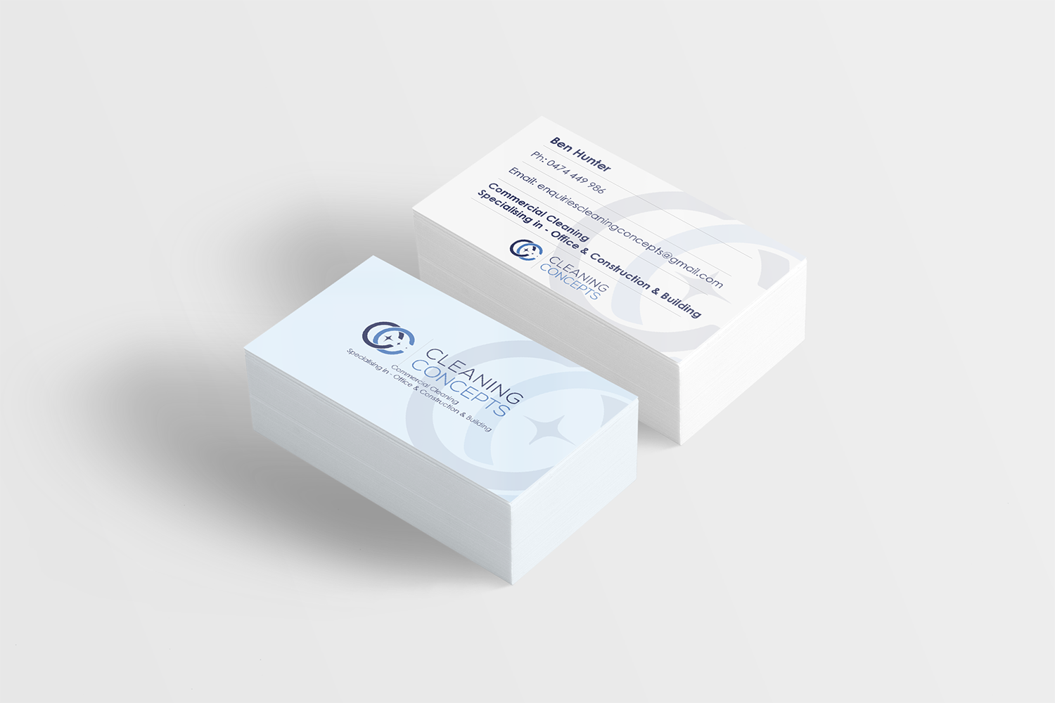Design de Carte de Visite par SHIFT Creative pour Cleaning Concepts Pty Ltd | Design #13643840