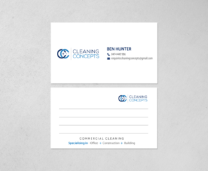 Visitenkarten-Design von chandrayaan.creative für Cleaning Concepts Pty Ltd | Design: #13666831