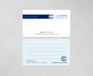 Visitenkarten-Design von chandrayaan.creative für Cleaning Concepts Pty Ltd | Design: #13666841