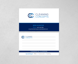 Visitenkarten-Design von chandrayaan.creative für Cleaning Concepts Pty Ltd | Design: #13666842