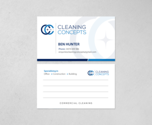 Visitenkarten-Design von chandrayaan.creative für Cleaning Concepts Pty Ltd | Design: #13666844