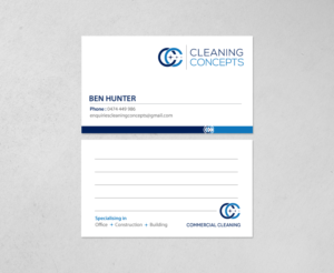 Visitenkarten-Design von chandrayaan.creative für Cleaning Concepts Pty Ltd | Design: #13667586
