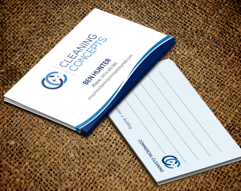 Design de Carte de Visite par chandrayaan.creative pour Cleaning Concepts Pty Ltd | Design #13667620
