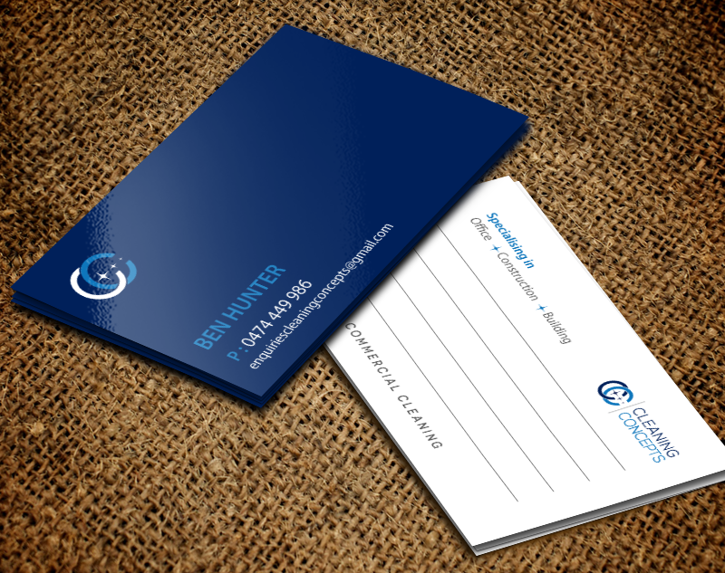 Business Card Design by chandrayaan.creative for Cleaning Concepts Pty Ltd | Design #13667621