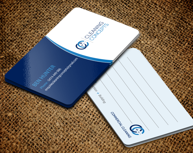 Business Card Design by chandrayaan.creative for Cleaning Concepts Pty Ltd | Design #13667754
