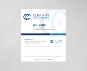 Visitenkarten-Design von chandrayaan.creative für Cleaning Concepts Pty Ltd | Design: #13683378